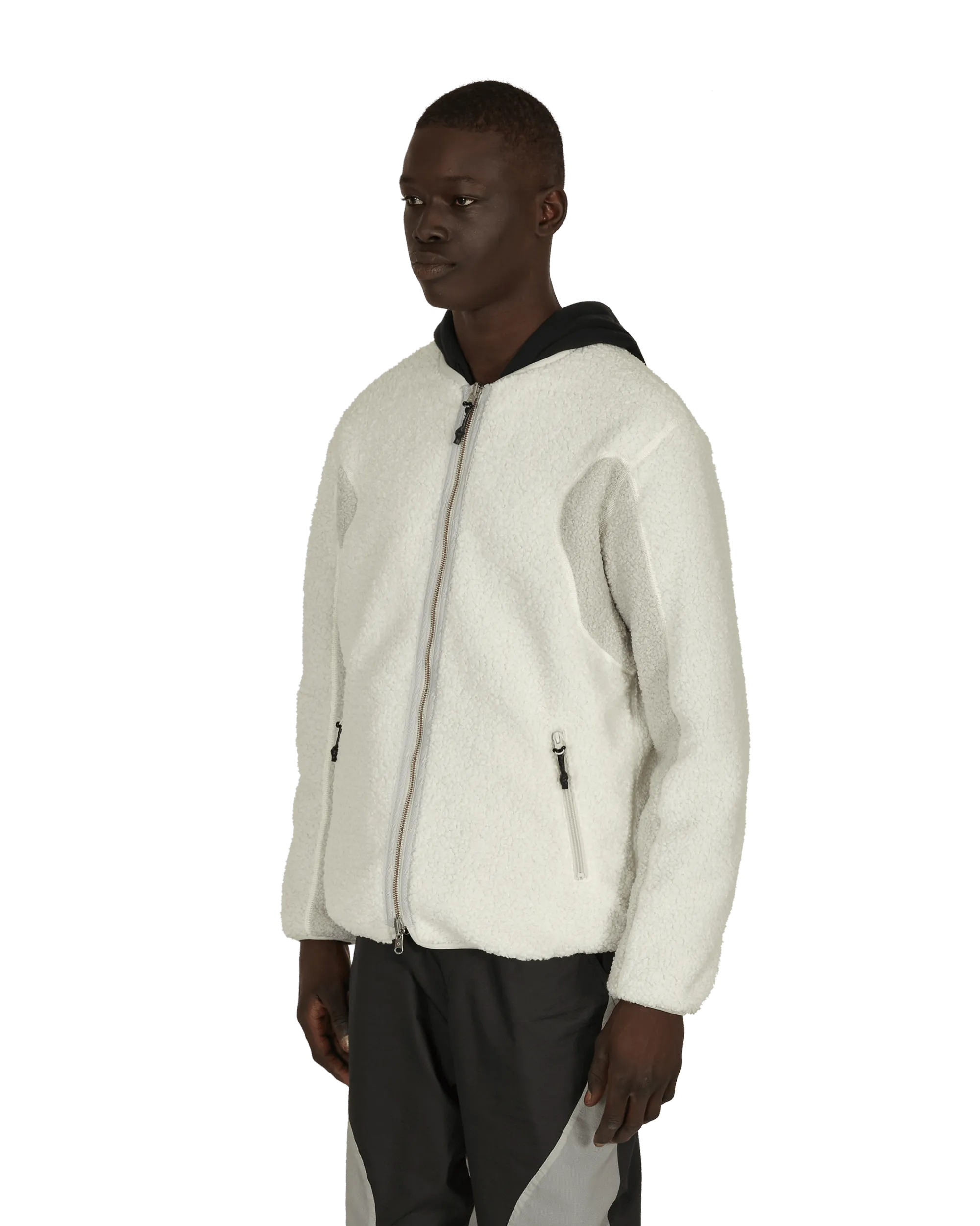 Slam Jam Sherpa Reversible Jacke Grau