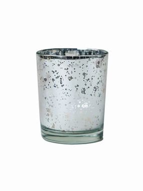 Small Candle-holder (votive) (Silver)-SMA1-2,aesthetic flower vase