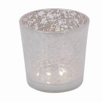 Small Candle-holder (votive) white,aesthetic flower vase