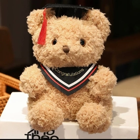Small Graduation  Bear artificial flower bouquet  