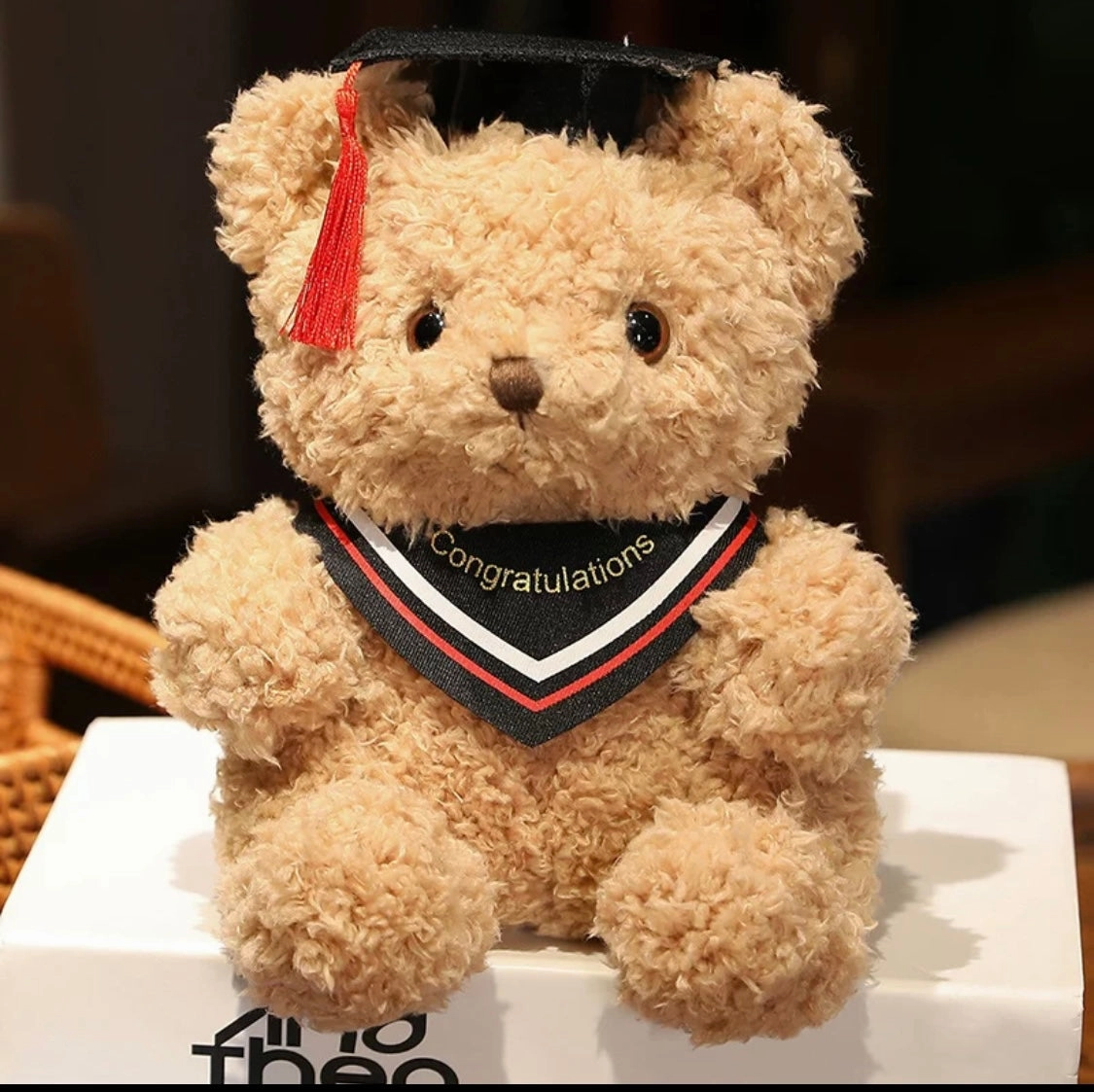Small Graduation  Bear artificial flower bouquet  