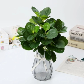 Small leaf bunch green filler greenery Premium apple leaf artificial flower bouquet  