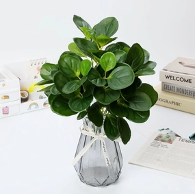 Small leaf bunch green filler greenery Premium apple leaf artificial flower bouquet  