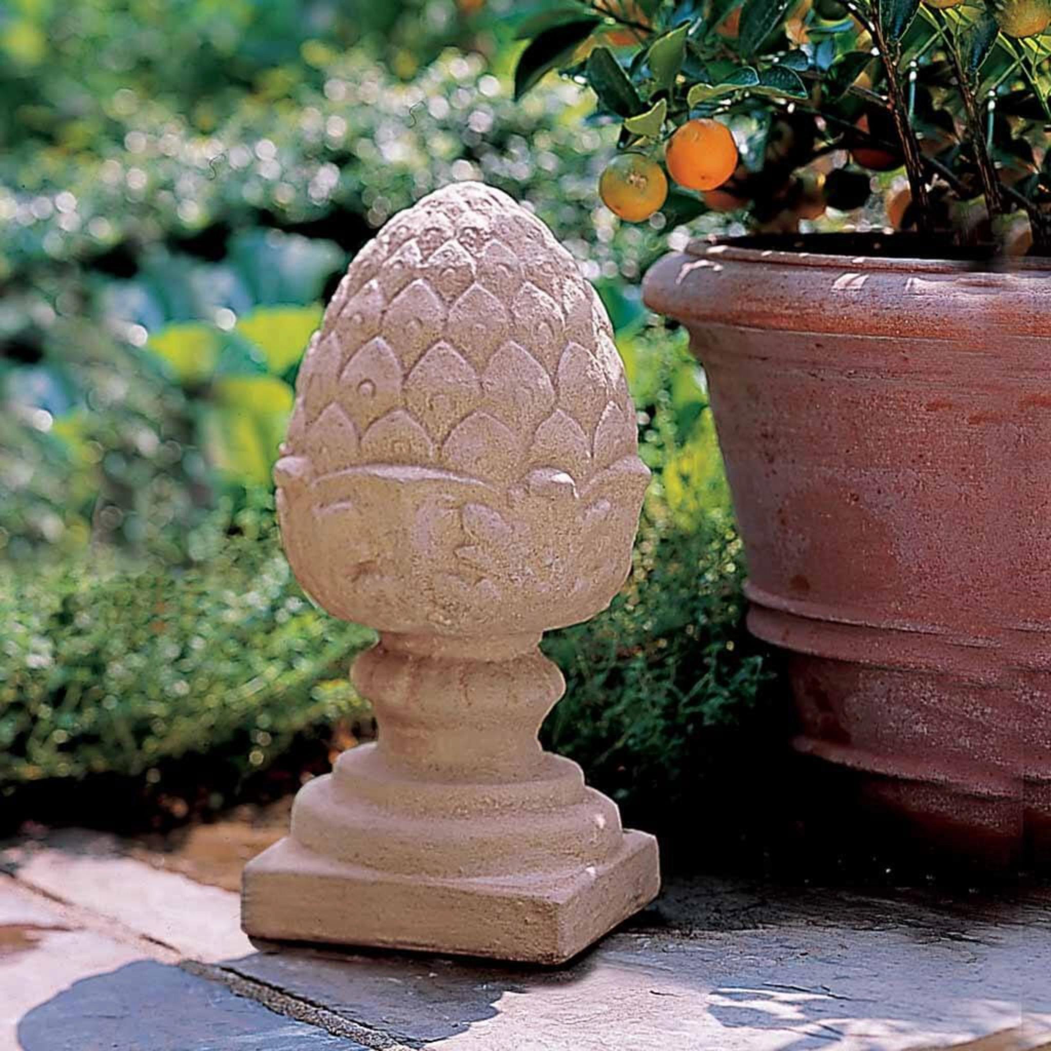 Small Pineapple Finial Garden Statue