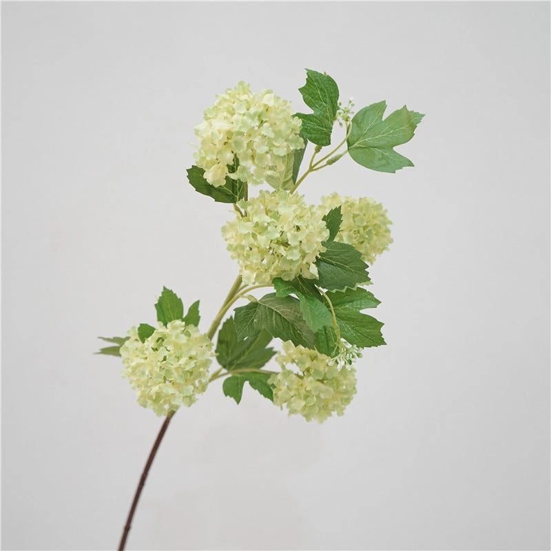 Snowball 5 Heads Artificial Silk Flower 78cm SNOWBALL001-003