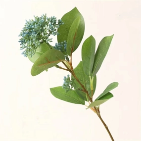 Snowball Artificial Silk Flower 52cm Stem Blue VIBURNUM001,dried artificial flower