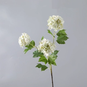 Snowball Artificial Silk Flower White SNOWBALL004,dried artificial flower