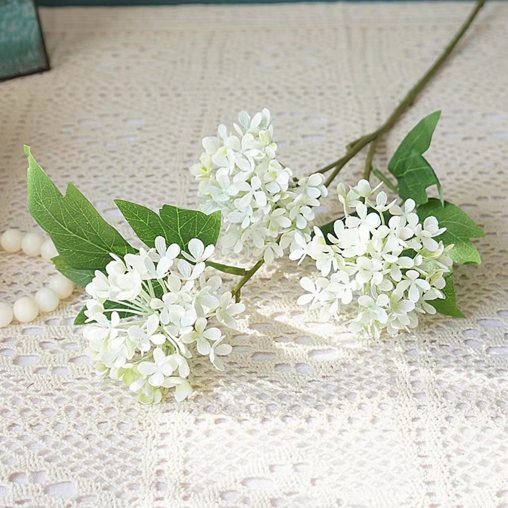 Snowball Viburnum Artificial Silk Flower Short Stem VIBURNUM004-008