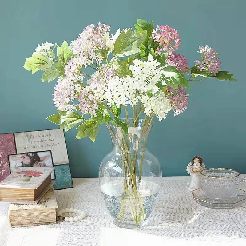 Snowball Viburnum Artificial Silk Flower Short Stem VIBURNUM004-008