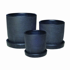 Soho Indoor Black,terracotta plant pot