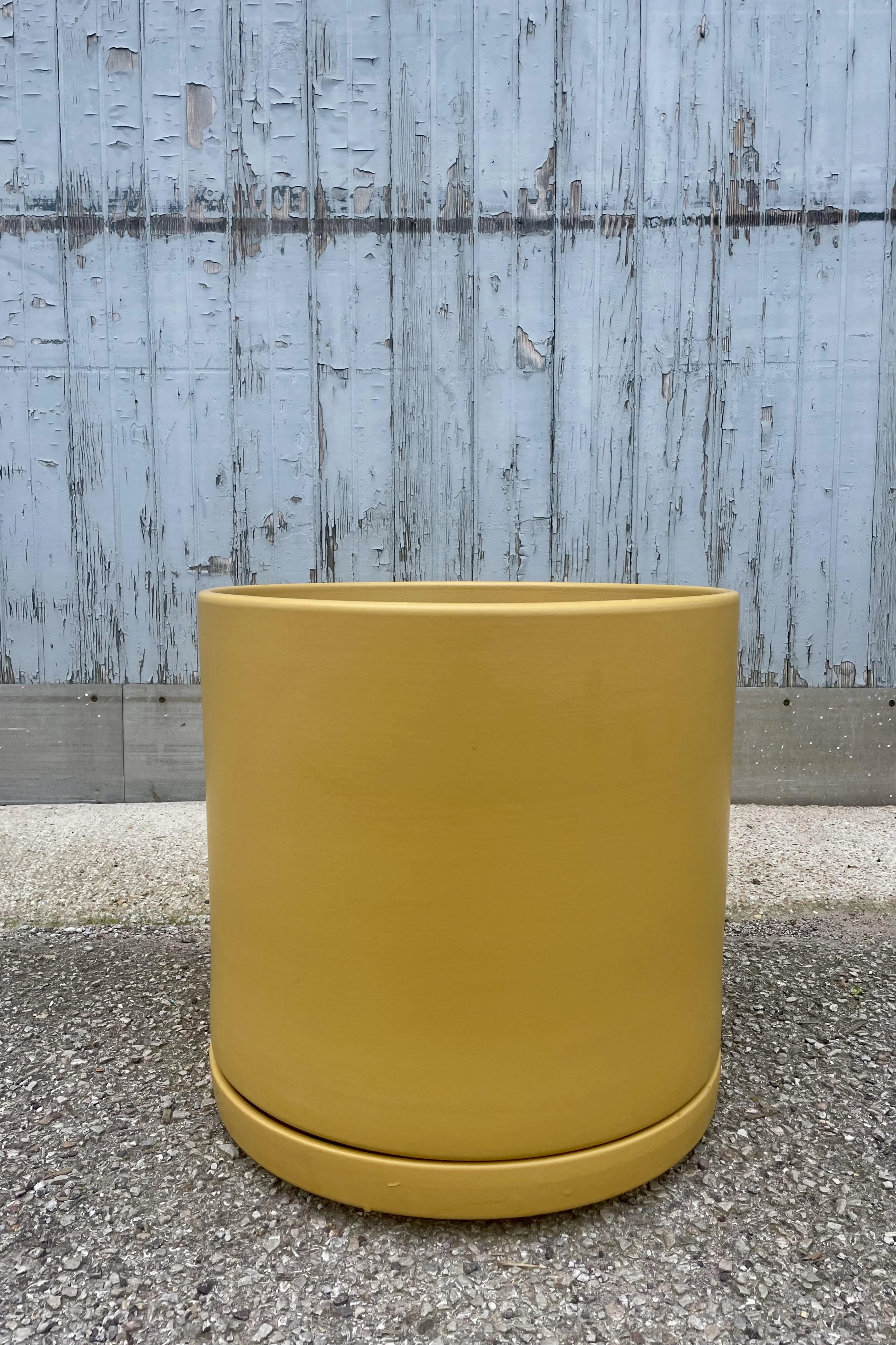Solid Goods 16" Cylinder w/ Saucer Mustard