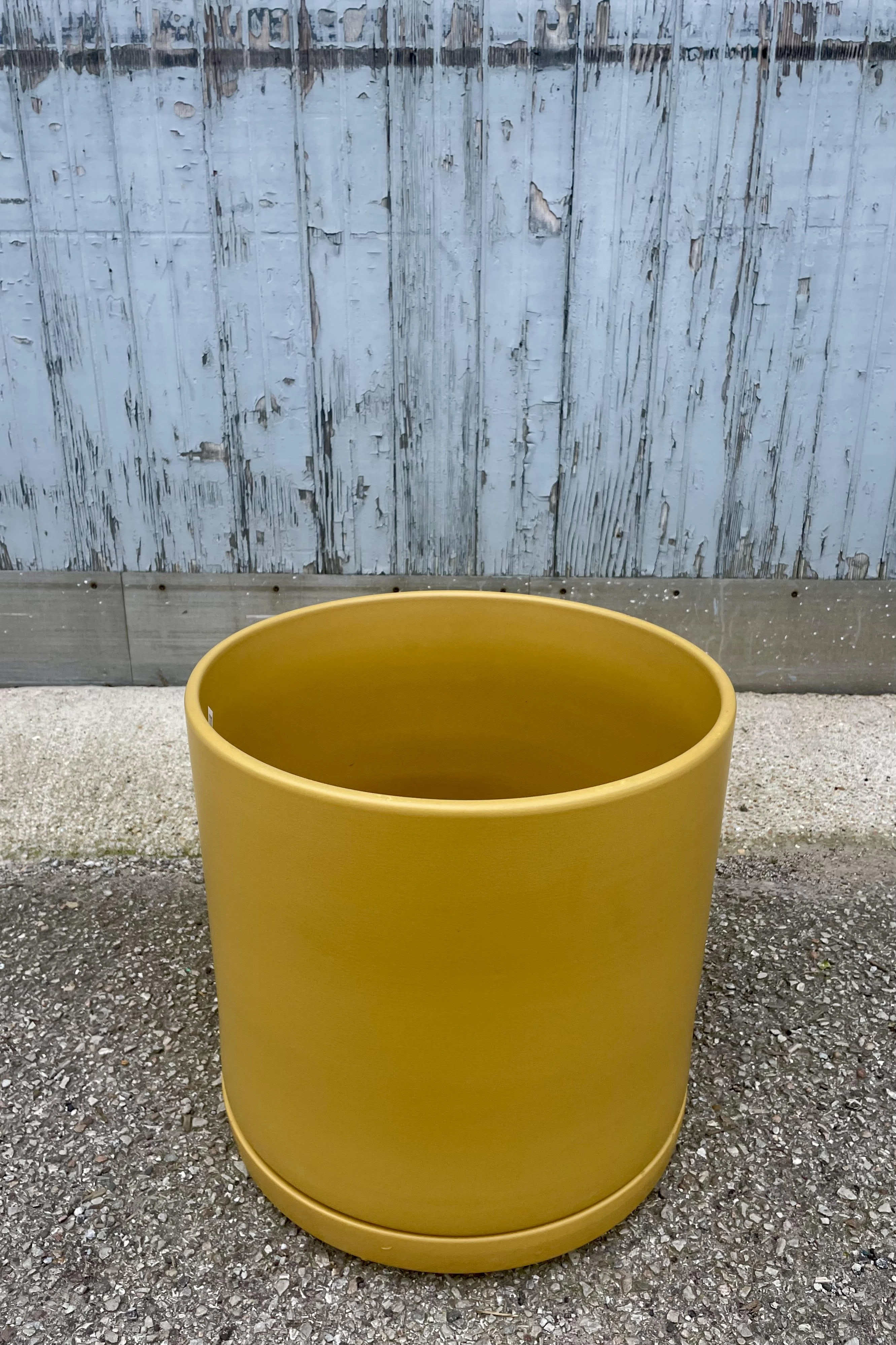 Solid Goods 16" Cylinder w/ Saucer Mustard