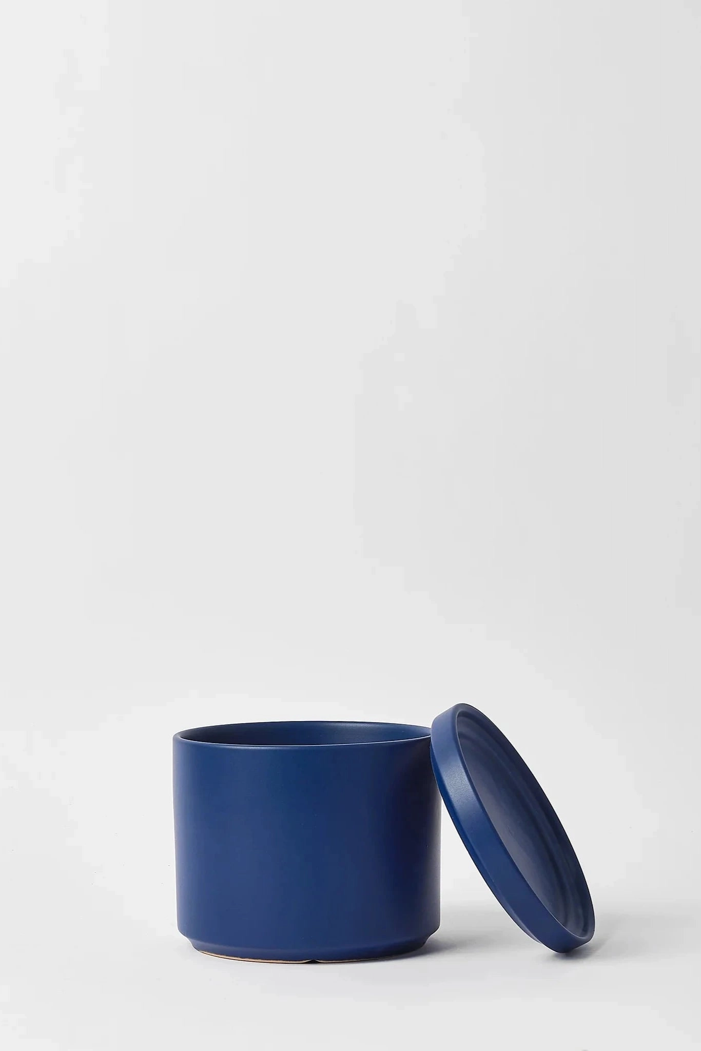 Solid Goods 6" Cylinder w/ Saucer Blue