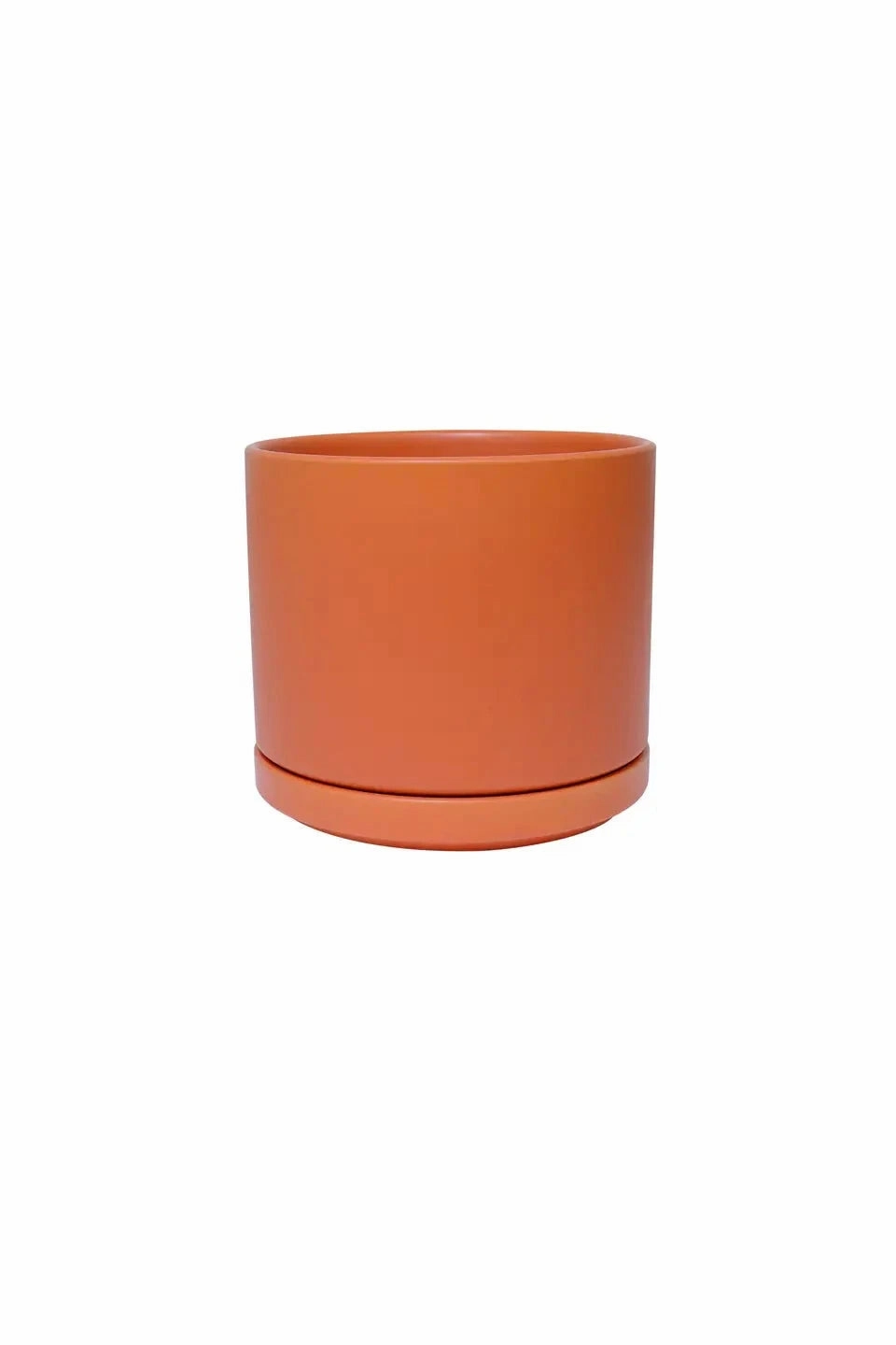 Solid Goods 6" Cylinder w/ Saucer Rust
