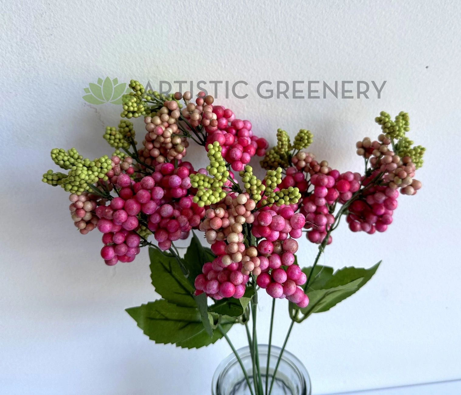 SP0094 Small Berries Bunch 40cm Pink