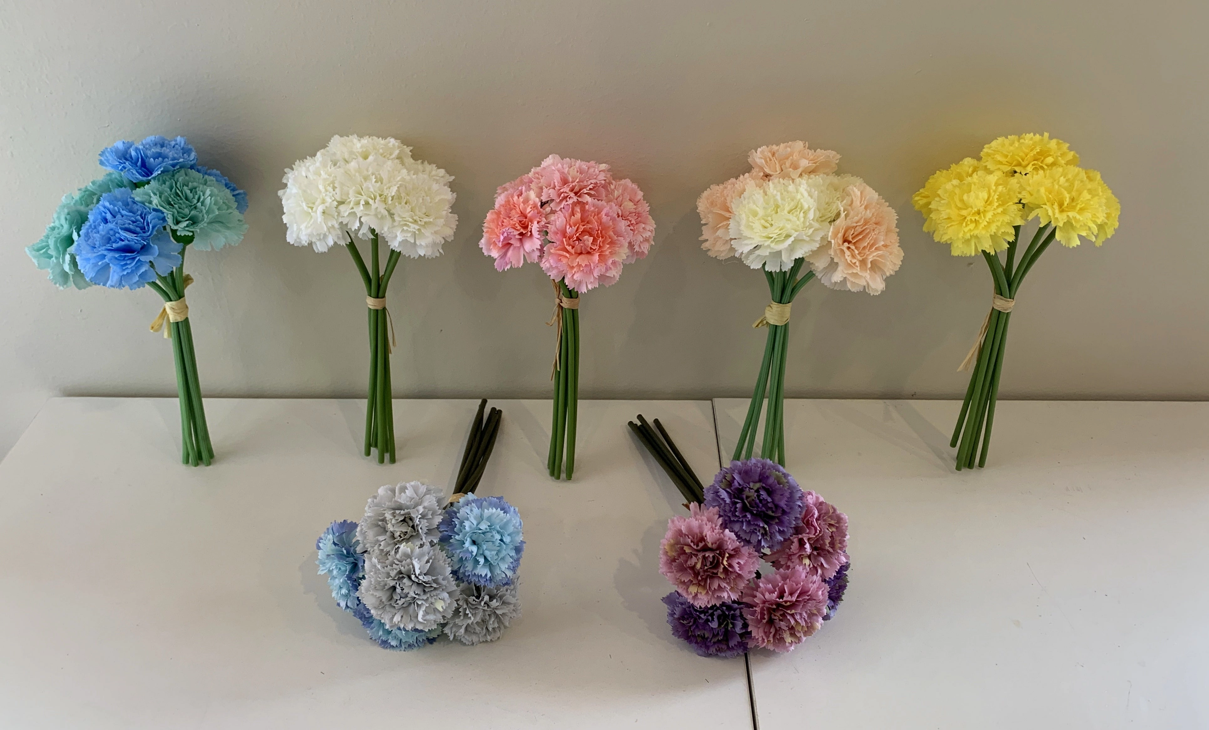 SP0164 Carnation Bunch 22cm (Available in 9 Styles)