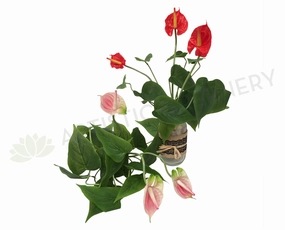 realistic flower bouquet