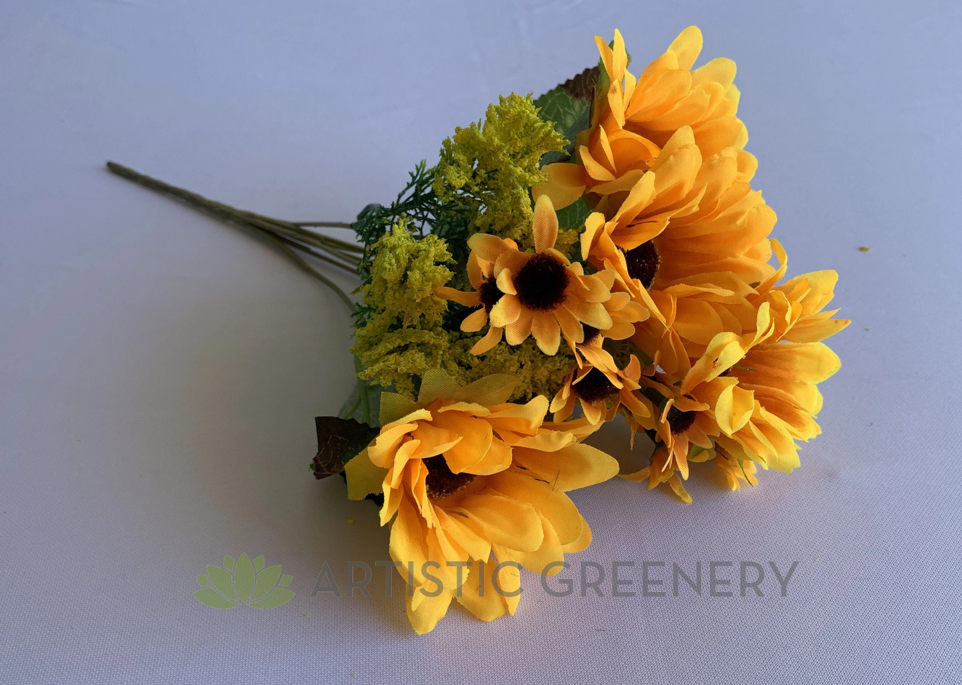 SP0377 Small Sunflower Bunch 32cm Yellow