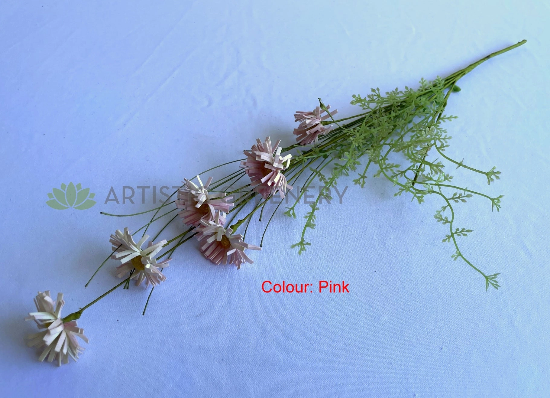 SP0433 Dried Flower Style Daisy Bunch 63cm 4 Colours