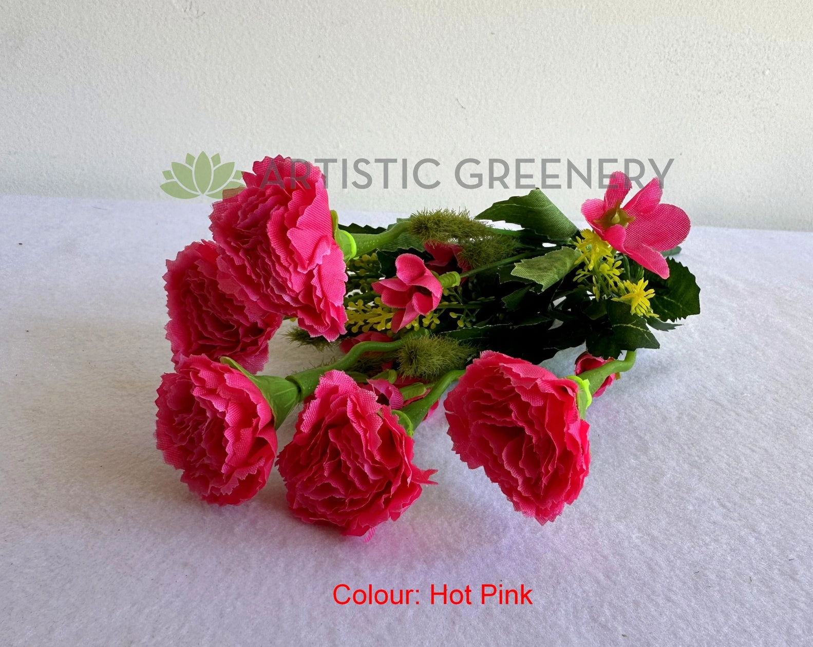 SP0436 Small Carnation Bunch 32cm 3 Colours SPECIAL