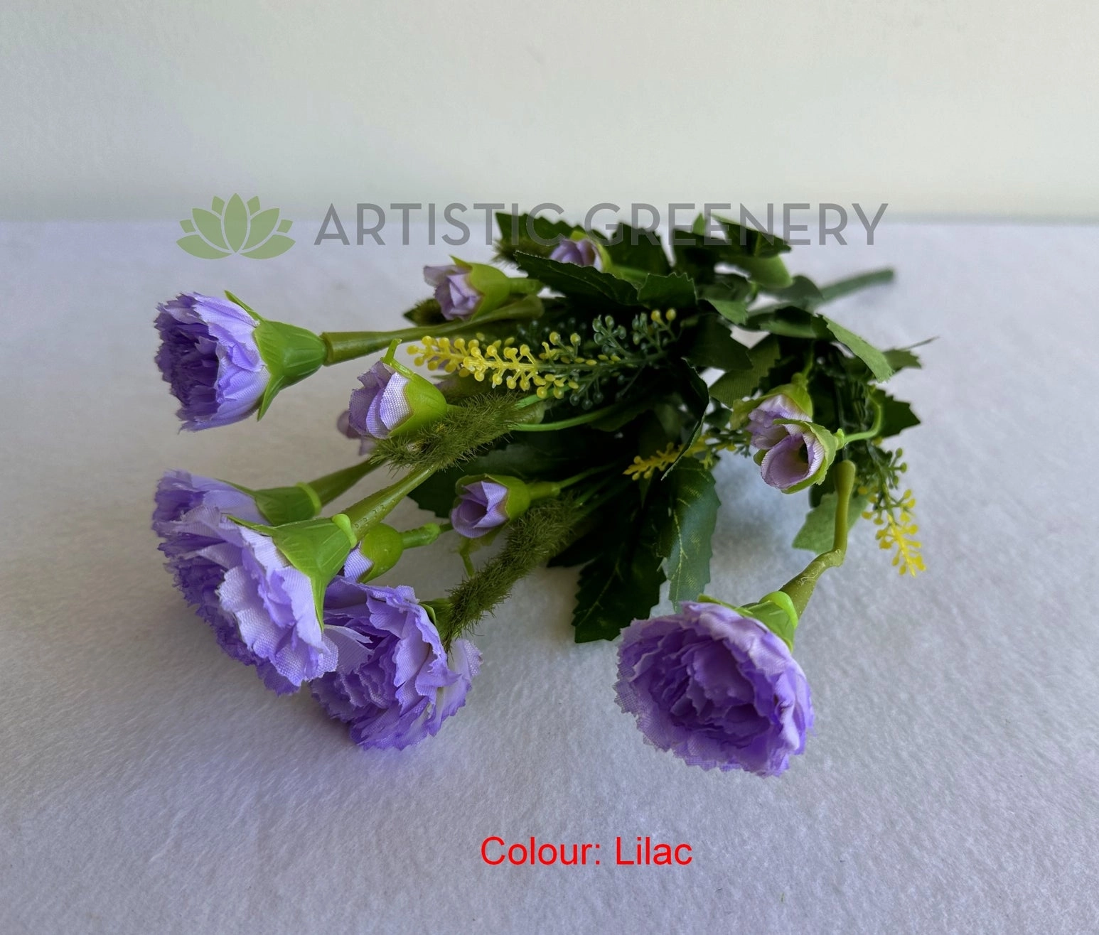 SP0436 Small Carnation Bunch 32cm 3 Colours SPECIAL