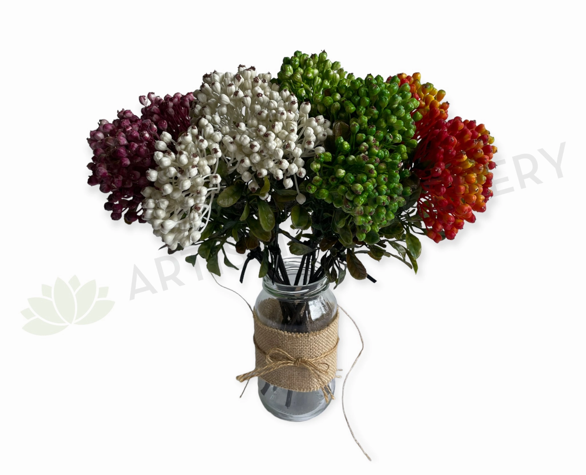 SP0444 Hypericum Buds 33cm (3 stems) Available in 4 Colours,garden field mower