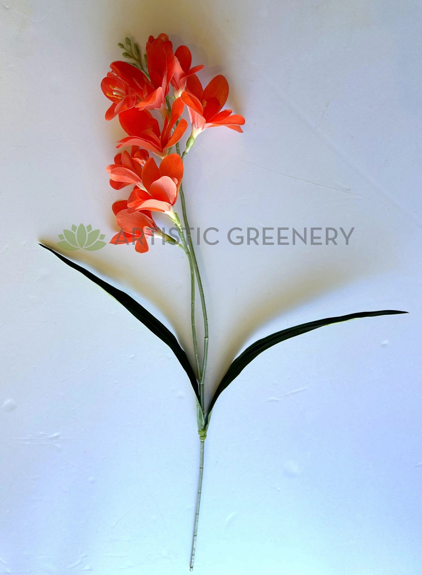 SP0452 Freesia Bunch 58cm Real Touch Orange
