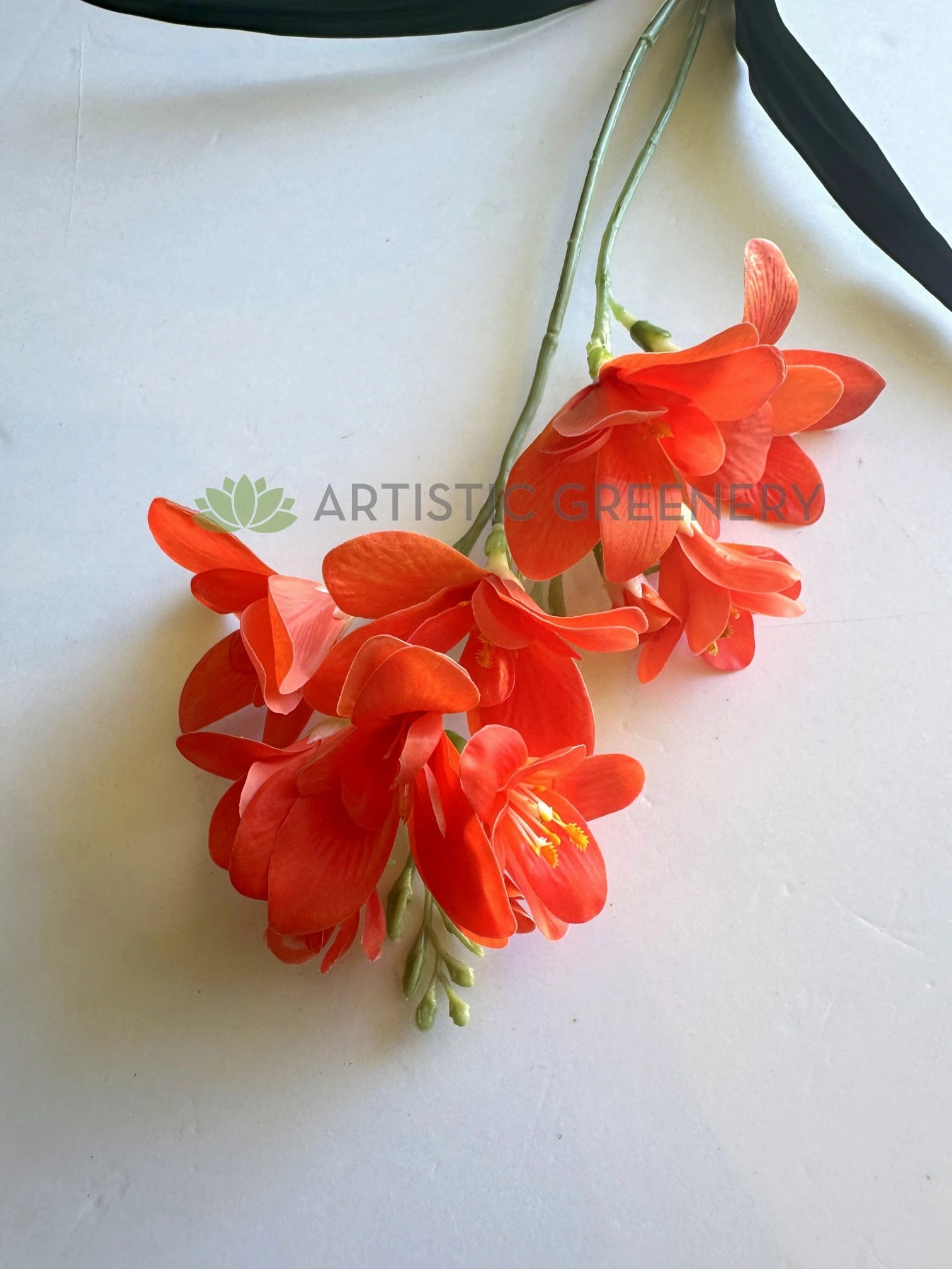 SP0452 Freesia Bunch 58cm Real Touch Orange