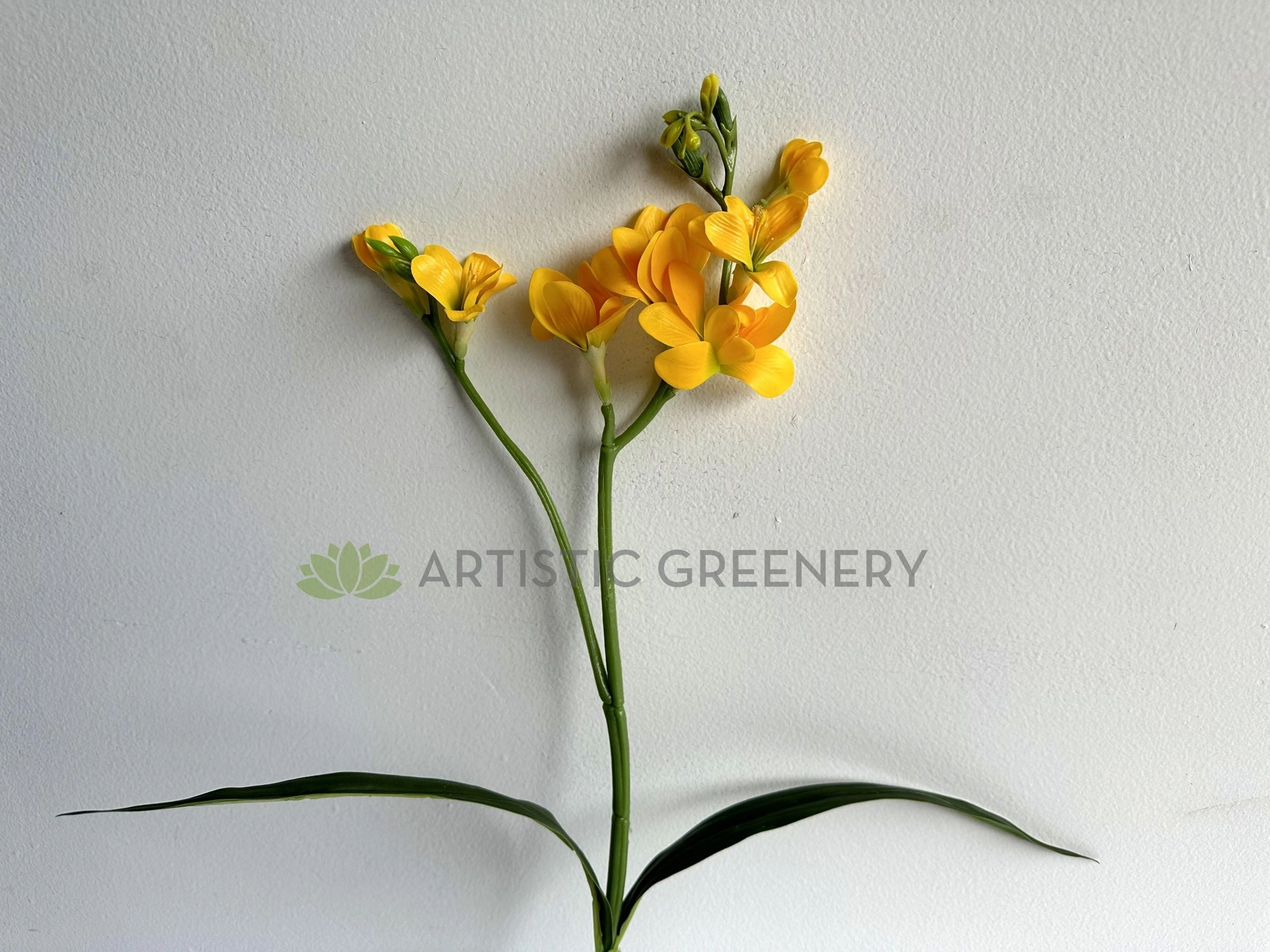 SP0452 Freesia Bunch 58cm Real Touch Yellow