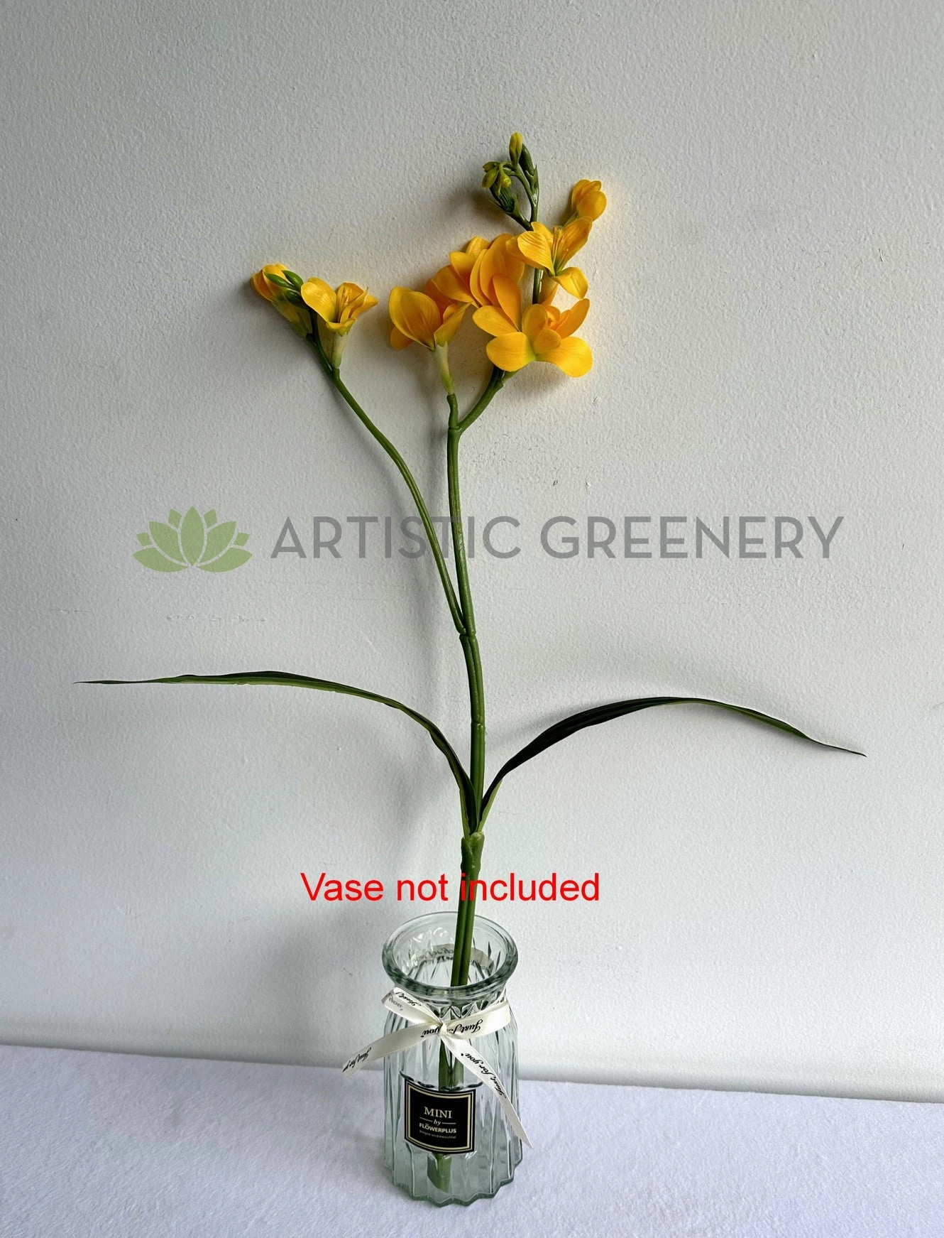 SP0452 Freesia Bunch 58cm Real Touch Yellow