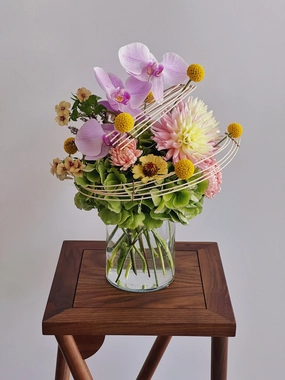 Spiral Freedom,dried artificial flower