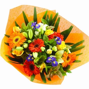Spring Riot,realistic flower bouquet 