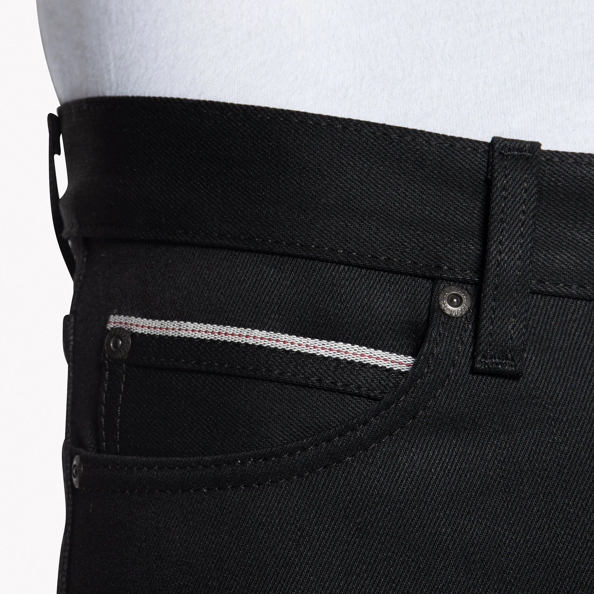 Gestapelter Typ - Schwarze Cobra Stretch Selvedge
