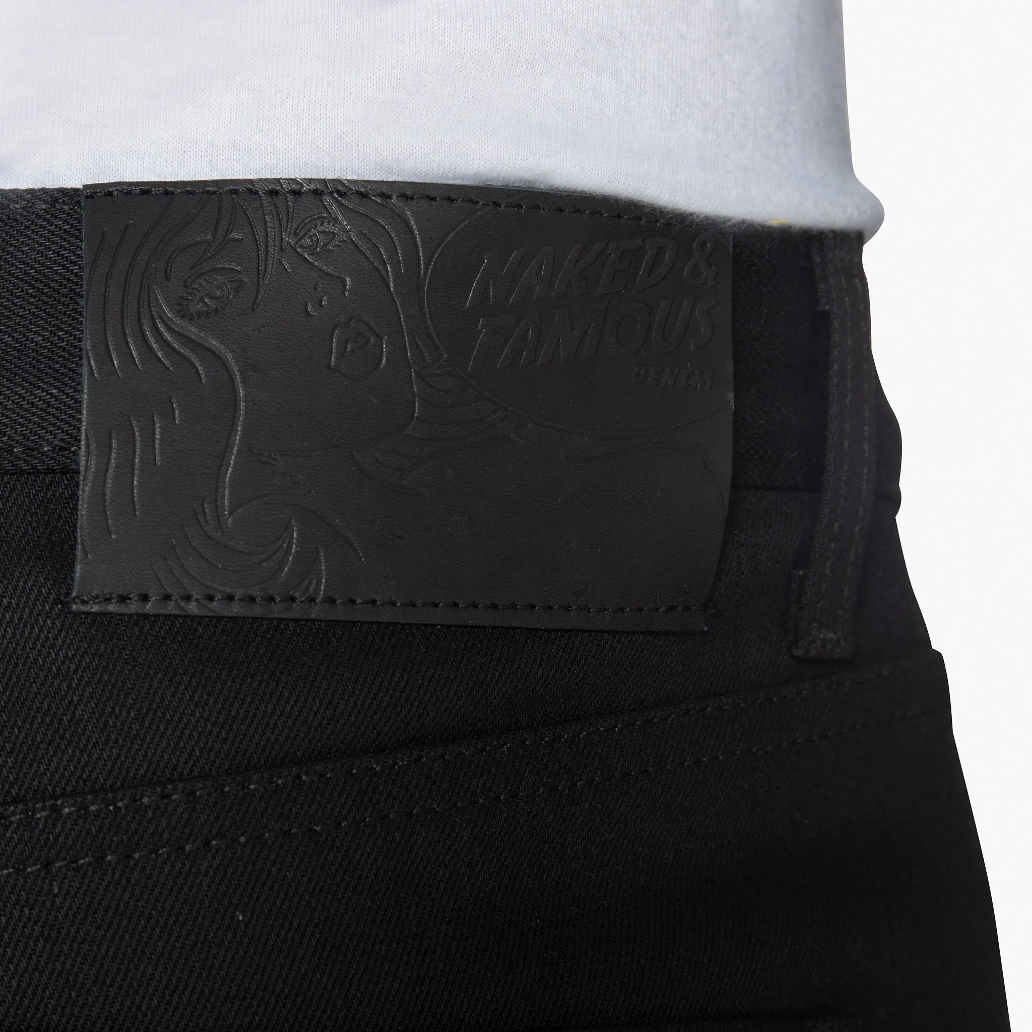 Gestapelter Typ - Schwarze Cobra Stretch Selvedge