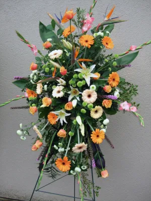 Standing Spray No.15,faux bloom stem 