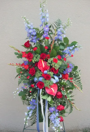 Standing Spray No.18,faux bloom stem 