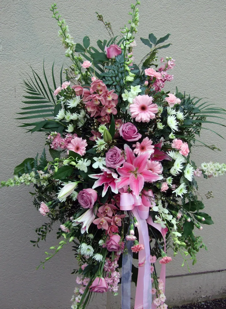 Standing Spray No.22,faux bloom stem 