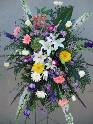 Standing Spray No.26,faux bloom stem 