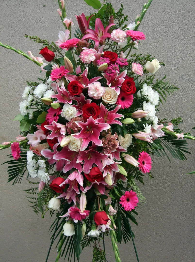 Standing Spray No.31,faux bloom stem 