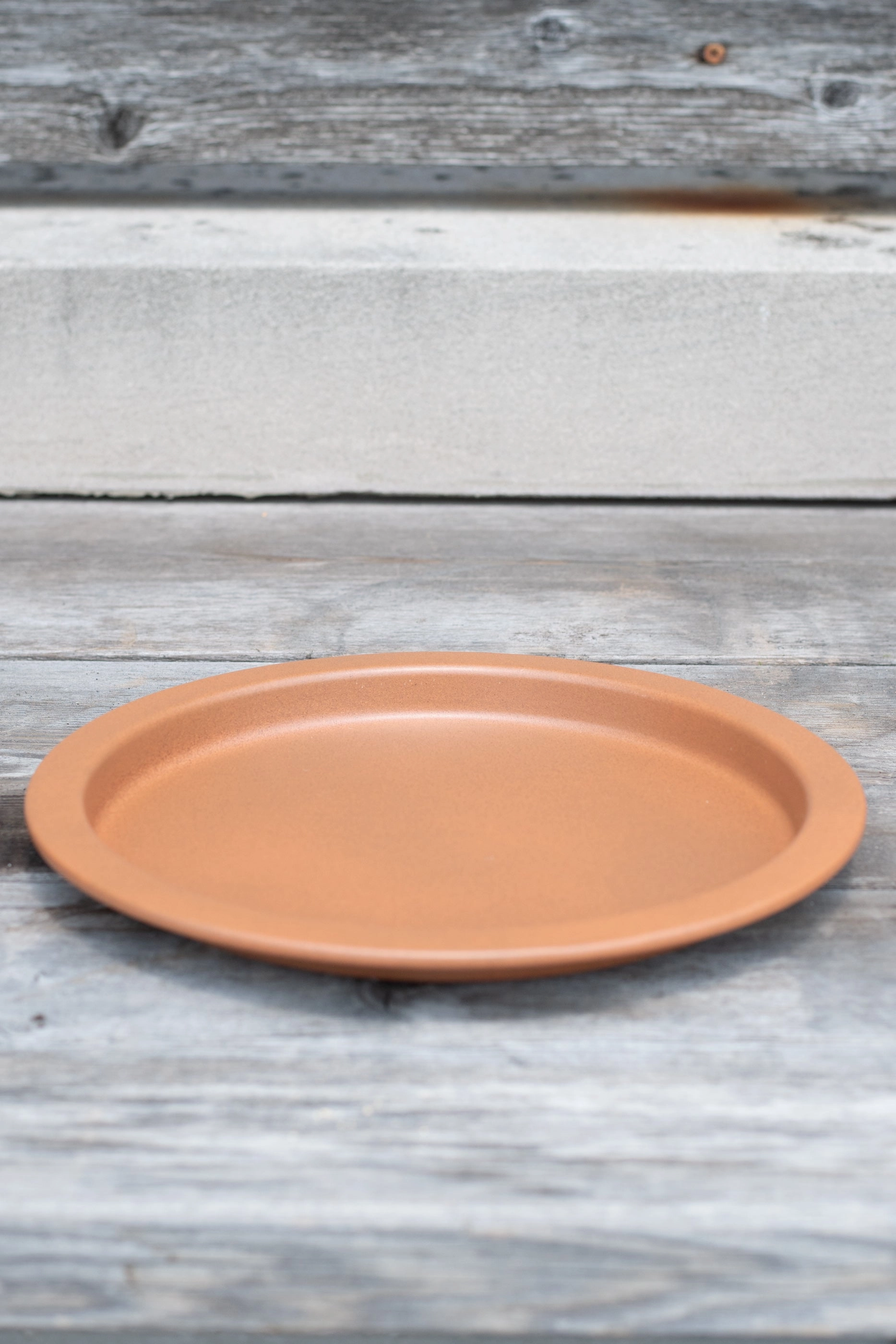 Steel Saucer Clay 10",indoor flower container