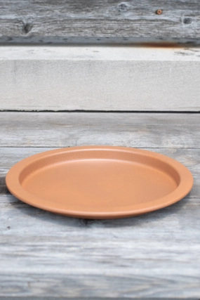 Steel Saucer Clay 10",indoor flower container