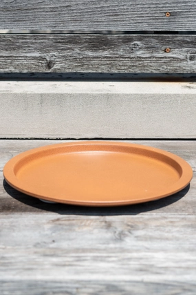 Steel Saucer Clay 13",potted plant decor