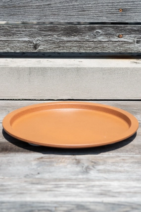 Steel Saucer Clay 13",indoor flower container