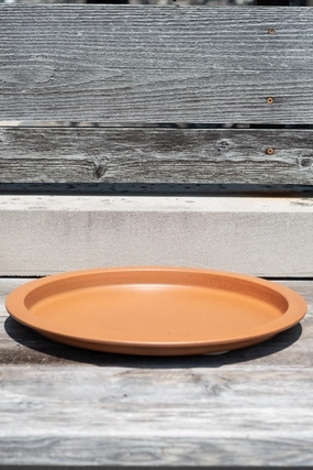 Steel Saucer Clay 15",indoor flower container