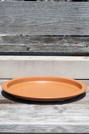 Steel Saucer Clay 15",potted plant decor