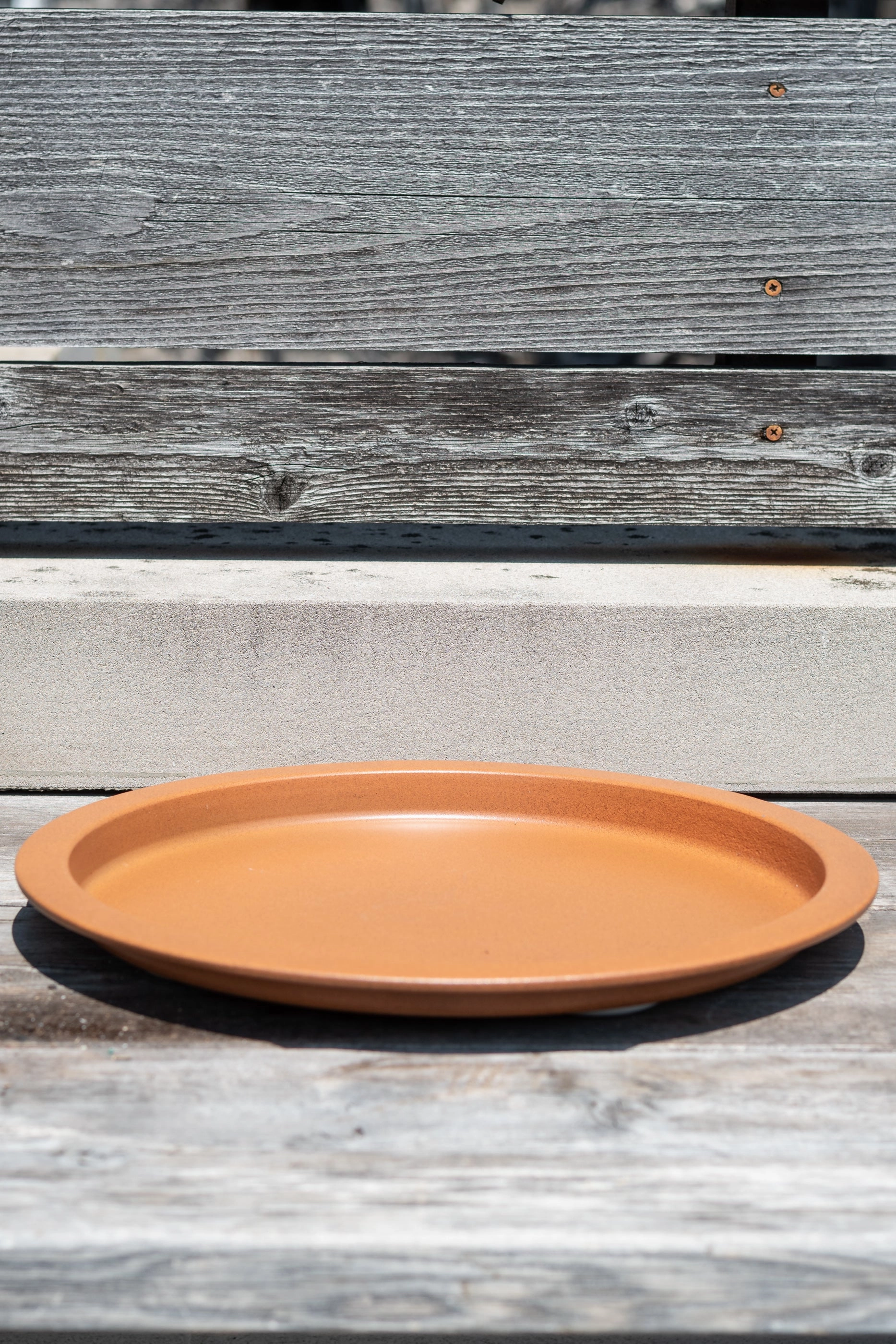 Steel Saucer Clay 15",potted plant decor