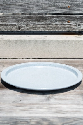 Steel Saucer Multi Granite 13",indoor flower container