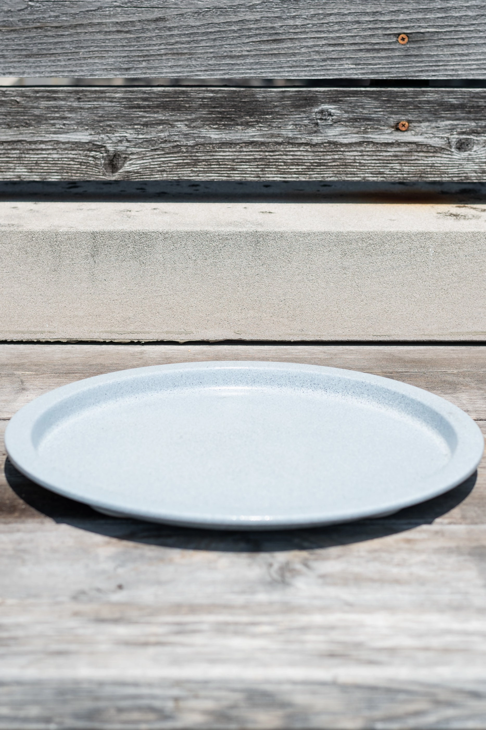 Steel Saucer Multi Granite 13",potted plant decor