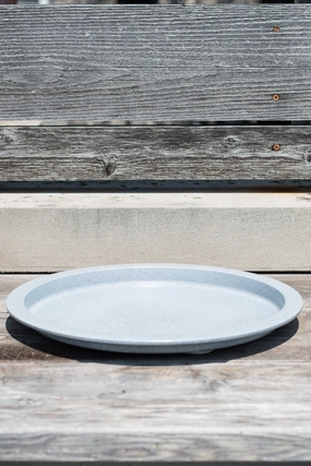 Steel Saucer Multi Granite 15",potted plant decor