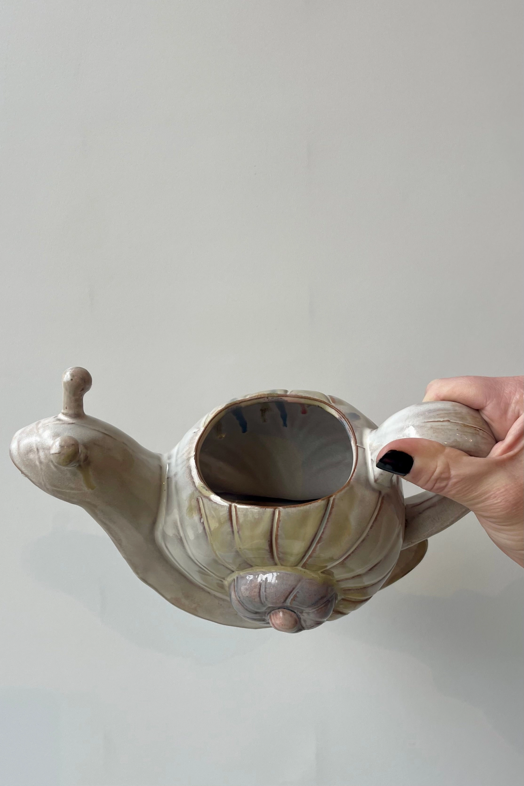 Stoneware Snail Watering Can